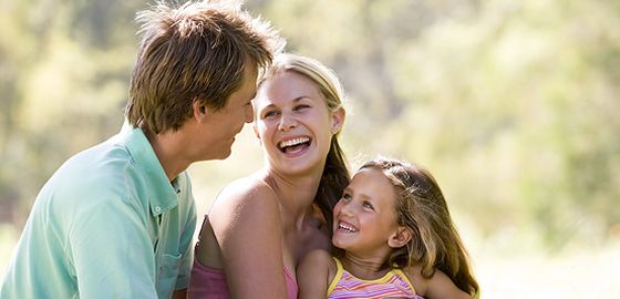 Bild einer glücklichen Familie